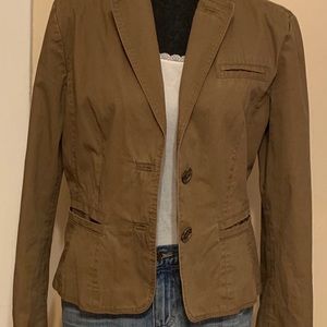 Zara Basics Khaki Blazer